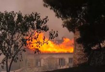 ¡Grecia arde! Incendio forestal consume histórico monasterio