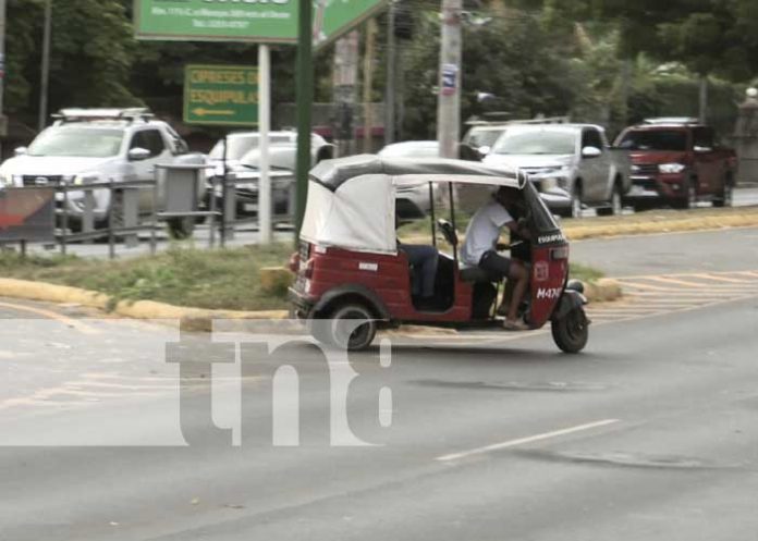 Foto: Imprudencias viales en Managua / TN8