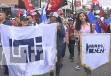 Foto: Celebración de la JS en las calles de Estelí / TN8