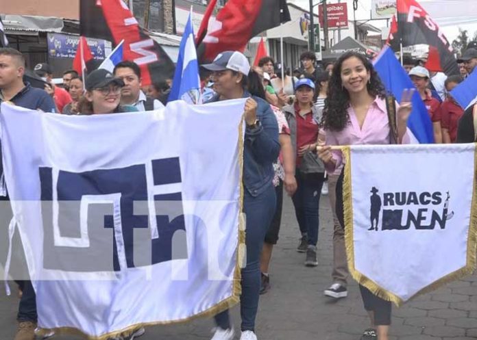 Foto: Celebración de la JS en las calles de Estelí / TN8