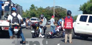 Foto: Escena de accidente de tránsito en Managua / TN8