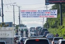 Foto: Polémica con mantas "agresivas" en Nicaragua / TN8