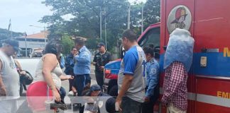 Foto: Accidente de tránsito con ciclista lesionado en Managua / TN8