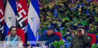 Foto: Acto por el aniversario 43 de la Fuerza Naval de Nicaragua, presidido por el Comandante Daniel Ortega / TN8