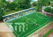 Wiwilí estrena moderna cancha sintética para el disfrute de la juventud Wiwilí con moderna cancha con grama sintética