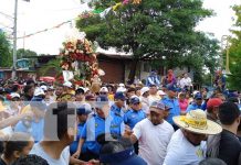 Devotos celebran los 93 años de Santo Domingo de Abajo con gran peregrinación Foto: Tradición de Santo Domingo de Abajo en Managua / TN8