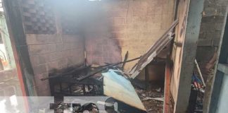 Foto: Incendio en una vivienda de Villa Progreso, Managua / TN8