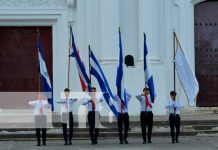 Pobladores de Nandaime y León le dan la bienvenida al mes patrio Pobladores de Nandaime y León le dan la bienvenida al mes patrio