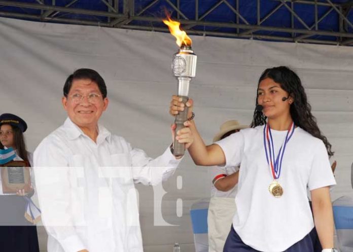 Foto: Nicaragua recibe Antorcha Centroamericana de la Libertad/TN8