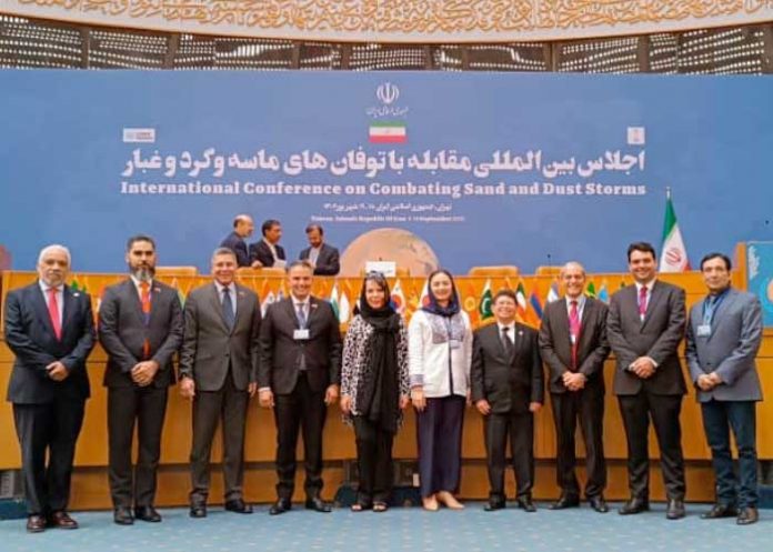 MARENA participa en Conferencia Internacional contra las Tormentas de Arena y Polvo
