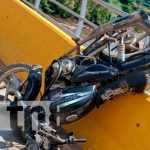 Accidente de tránsito deja daños materiales en dos motos en Wiwilí Accidente de tránsito deja daños materiales en dos motos en Wiwilí