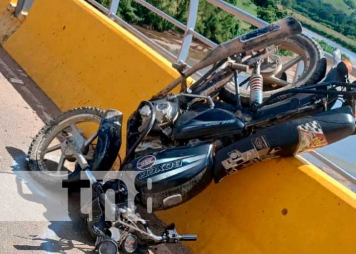 Accidente de tránsito deja daños materiales en dos motos en Wiwilí