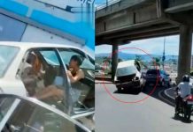 Carrito «chatarra» sorprende al remolcar a otro vehículo