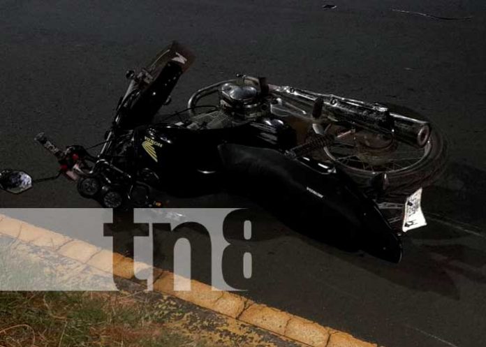 1 Foto: Fatídico accidente cobra la vida de un motociclista en la carretera a Masaya/TN8