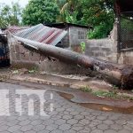 Fuertes vientos que azotaron Managua dejó dos viviendas con daños en su techo Foto: Fuertes vientos que azotaron Managua dejó dos viviendas con daños en su techo / TN8