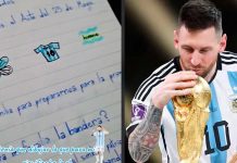 Le piden dibujar los símbolos patrios y dibuja a Messi: “El padre de la patria” Le piden dibujar los símbolos patrios y dibuja a Messi