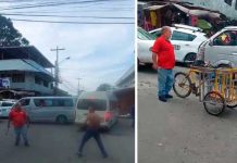 Pelea de hondureños en pleno mercado se hace viral Pelea de hondureños en pleno mercado se hace viral