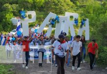 Foto: Sentimiento de patriotismo: Nicaragua se desborda en caminata “Patria libre y bendita” / TN8