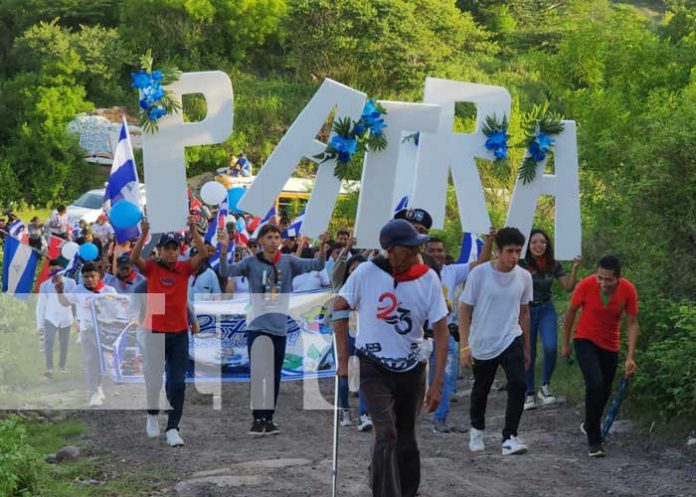 1 Foto: Sentimiento de patriotismo: Nicaragua se desborda en caminata “Patria libre y bendita” / TN8