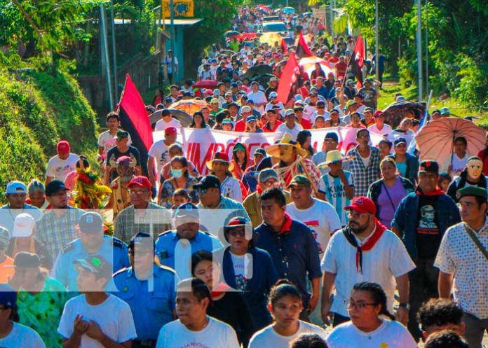 1 Foto: Nicaragua se llena de orgullo en caminata en Homenaje a Rigoberto López Pérez / TN8