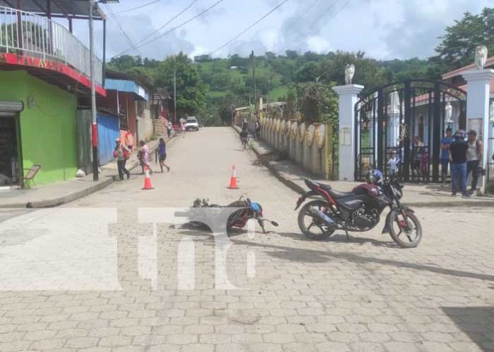 1 Foto: Colisión de motocicletas en Wiwilí deja a una persona herida en Nueva Segovia/TN8