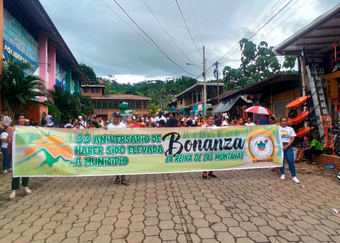 Foto:Actividades de celebración por el 34 aniversario del Municipio de Bonanza/Cortesía