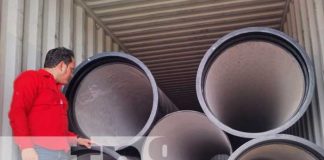 Foto: Aportan 120 toneladas de tuberías de hierro fundido para el programa Bismark Martínez / TN8