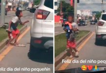 Foto: ¡Que tuany! sorprendió a un chatel en el día del niño en Honduras / cortesía