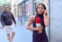 Foto: ¡Bochornoso "Degenerado" palpea a una periodista en España!/Cortesía