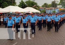 Agentes de la Policía Nacional ascendieron en Bluefields y Bilwi Foto: Centinelas del pueblo, garantes de la paz, son ascendidos en Bluefields y Bilwi/TN8