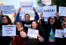 Foto: huelga en Portugal /cortesía