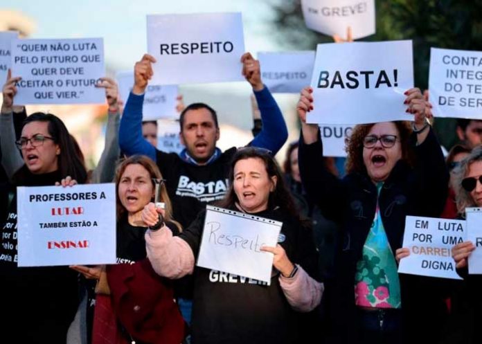 Foto: huelga en Portugal /cortesía