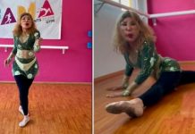 ¡UPS! Lyn May se destapa la «jícara» al caer como piñata al suelo ¡UPS! Lyn May se destapa la "jícara" al caer como piñata al suelo