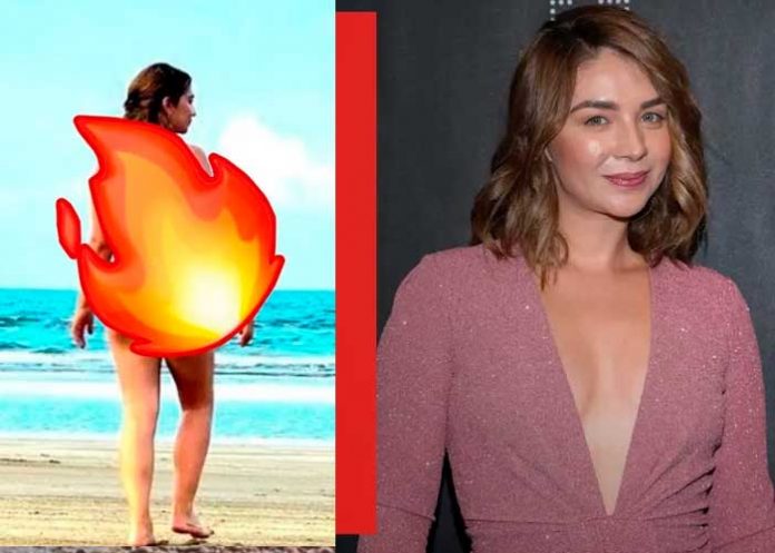¡Adiós a la niña! Daniela Luján comparte fotografía desde playa nudista