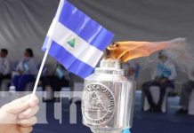 Nicaragua y Honduras celebran la unión y esperanza centroamericana en Las Manos Foto: Nicaragua recibe Antorcha Centroamericana de la Libertad/TN8