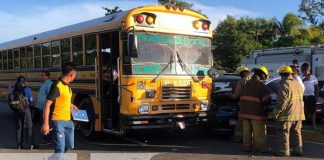 Foto: Conductor de bus Nagarote-Managua provoca fuerte accidente en Ctra. Nueva a León / TN8