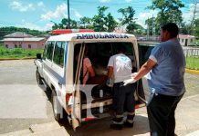 Mujer lo envió al hospital con las vísceras de fuera en Laguna de Perlas Mujer lo envío al hospital con las viseras de fuera en Laguna de Perlas