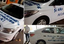 Chavala bandida cacha a su novio infiel y se venga «Manchó el carro con aerosol» Cacha a novio infiel y se venga pintando su carro con aerosol