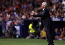 Carlo Ancelotti relajado tras derrota de Madrid