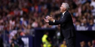 Carlo Ancelotti relajado tras derrota de Madrid
