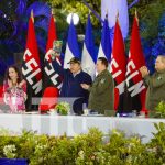 Presidente Daniel Ortega: «El capitalismo no está para cooperar con los pobres, sino que está para exprimir a los pobres» Foto: Vicepresidenta Rosario Murillo destaca rol del Ejército de Nicaragua en la Victoria y la Paz / TN8