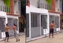 Mujer atrapa a su esposo con la amante en su casa 