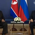 Foto: Kim Jong Un, lidre de Corea del Norte, junto a Vladimir Putin, presidente de Rusia