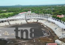 Foto: Avanza satisfactoriamente el nuevo estadio de béisbol en León / TN8