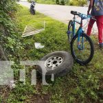 Foto: Cambiar una llanta casi le cuesta la vida en sector de Tipitapa-Malacatoya / TN8