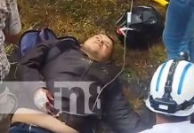 Casi con la pierna cercenada tras fuerte accidente en Estelí Foto: Fuerte accidente de tránsito en una comunidad de Estelí / TN8