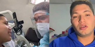 Mujer con cáncer se despide de su pareja