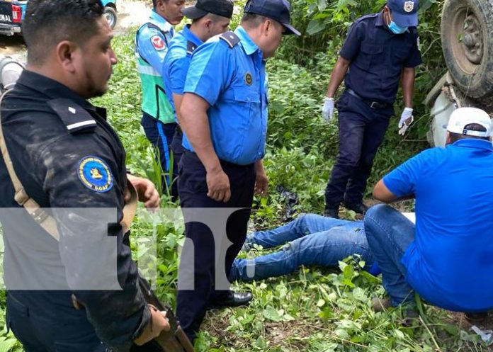 Foto: Vuelco de camión en Wiwilí, Nueva Segovia / TN8