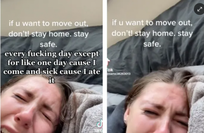 Foto: ¡Drama financiero! Una joven llora porque su sueldo no le alcanza para nada/Cortesía