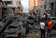Miles de palestinos abandonan sus hogares en la franja de Gaza Más de 123.000 desplazados en Gaza por ataques israelíes